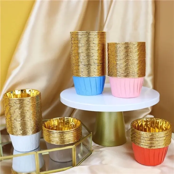 Metallic Gold Foil Liners (50pcs)